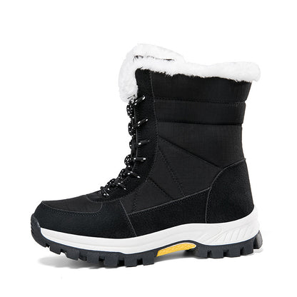 Cotton-padded Shoes Waterproof Non-slip Outdoor Mid-calf Cold-proof Snow Boots