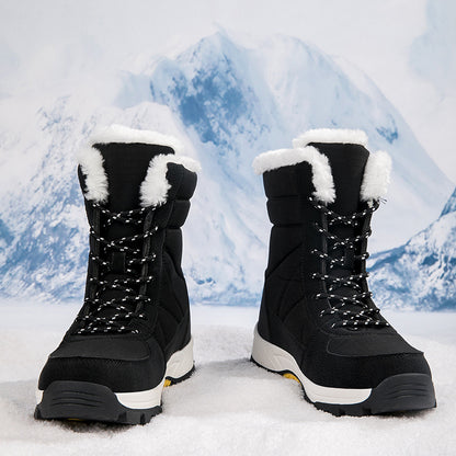 Cotton-padded Shoes Waterproof Non-slip Outdoor Mid-calf Cold-proof Snow Boots
