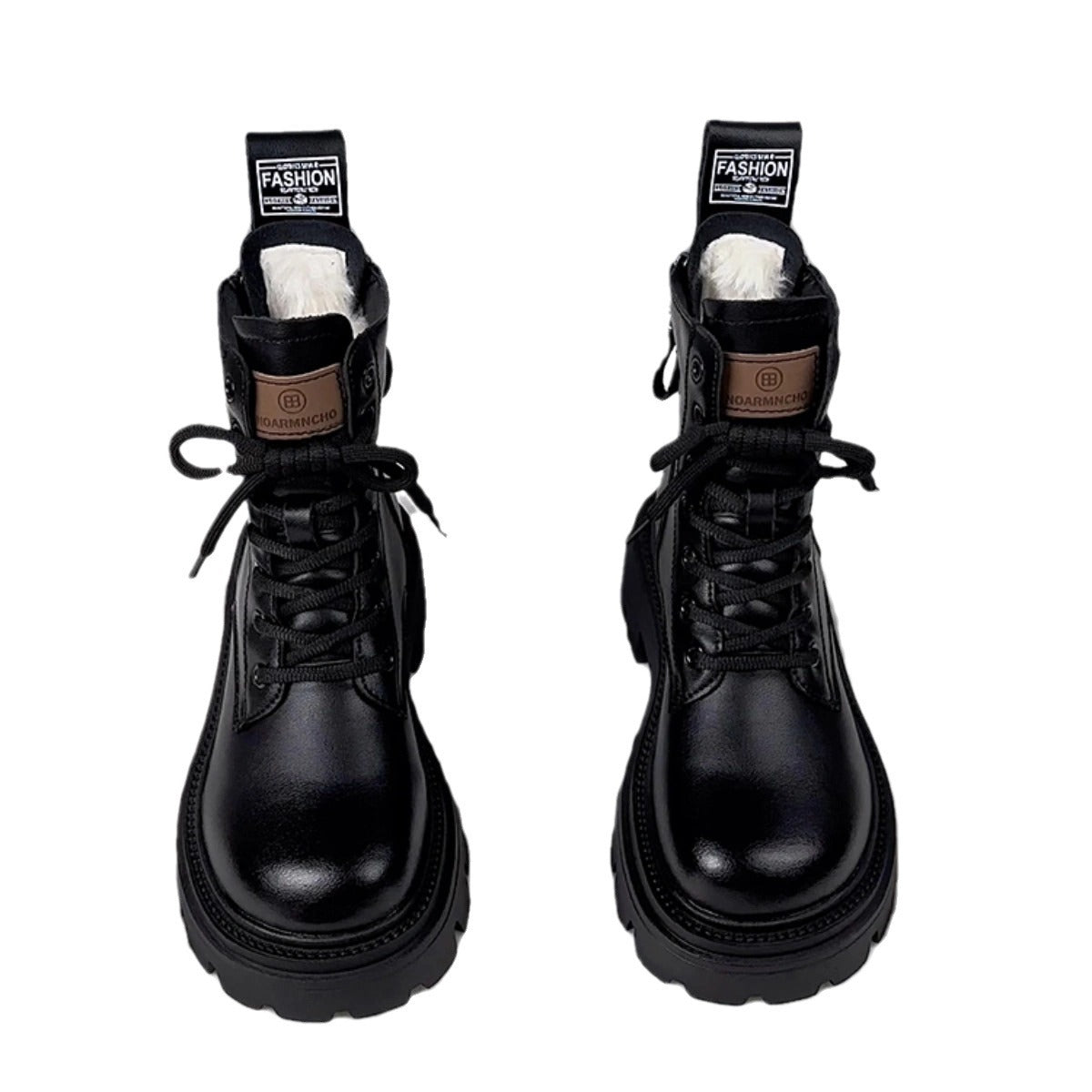 Fur Integrated Thick Bottom Female Winter Fleece-lined Cotton Boots