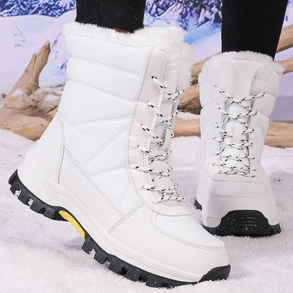Cotton-padded Shoes Waterproof Non-slip Outdoor Mid-calf Cold-proof Snow Boots