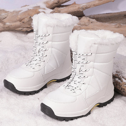 Cotton-padded Shoes Waterproof Non-slip Outdoor Mid-calf Cold-proof Snow Boots